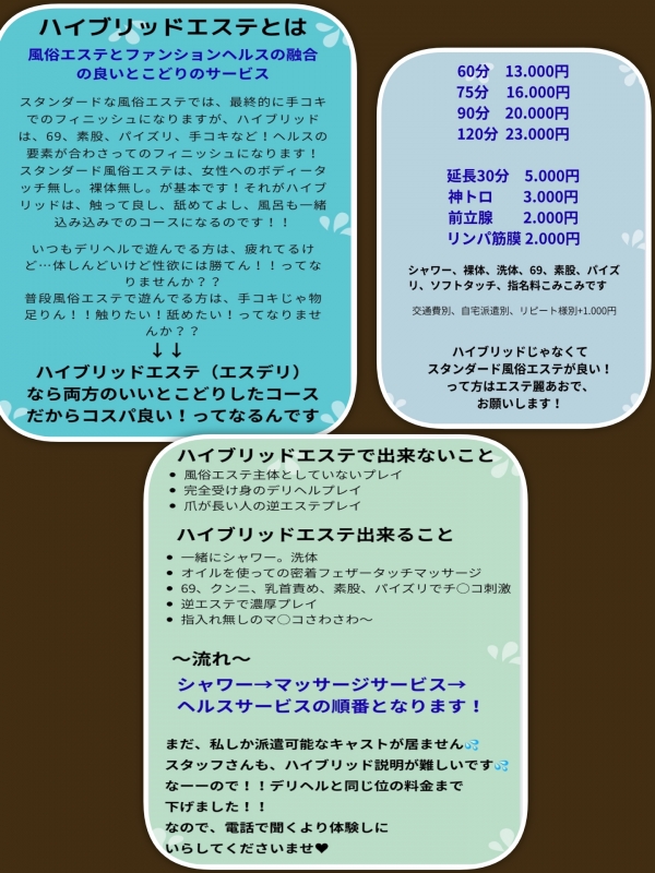 ハイブリッドエステ　あおさんの写メ日記投稿2025/09/24 19:36の記事「まとめてみました！！」画像